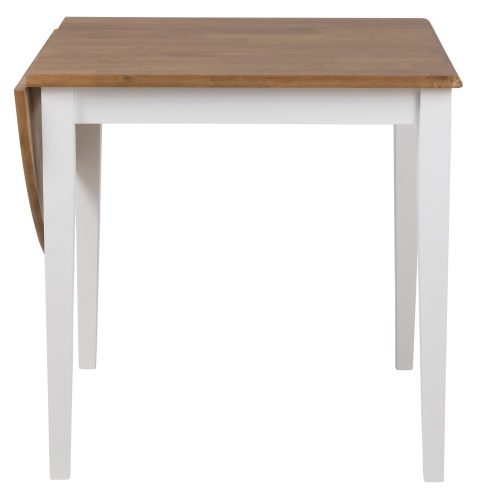 Stół rozkładany Brisbane 75-115x75 cm biały/dąb klasyczny