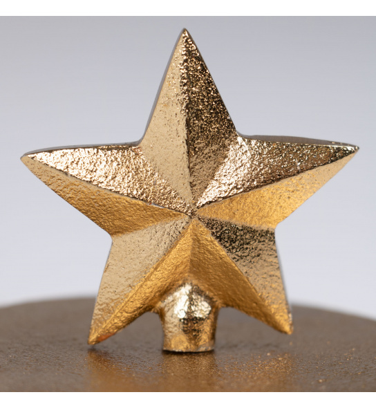 Pudełko Mizar z gwiazdką 14 cm złote