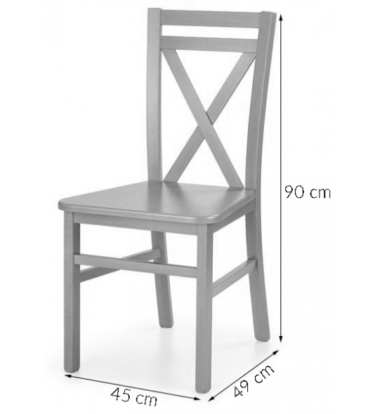 Krzesło kuchenne Dariusz 2 białe