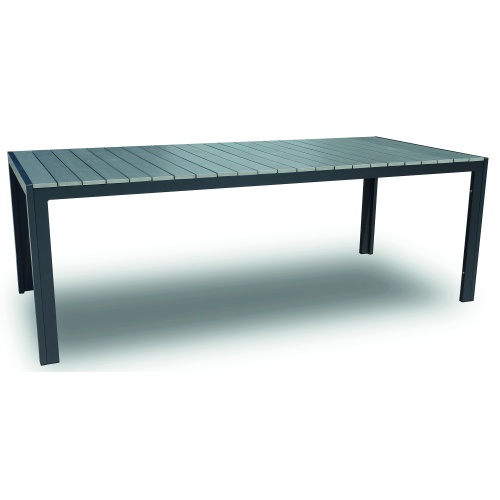 Stół ogrodowy Jery II 220x100 cm szary aluminium