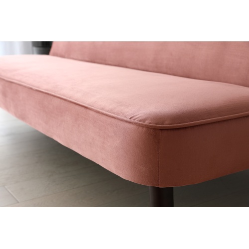 Sofa rozkładana Skoopa różowa welur