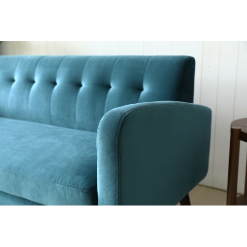 Sofa rozkładana Scot niebieska welur