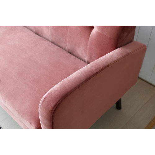Sofa rozkładana Scot różowa welur