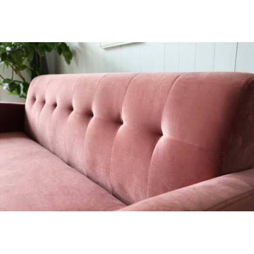 Sofa rozkładana Scot różowa welur