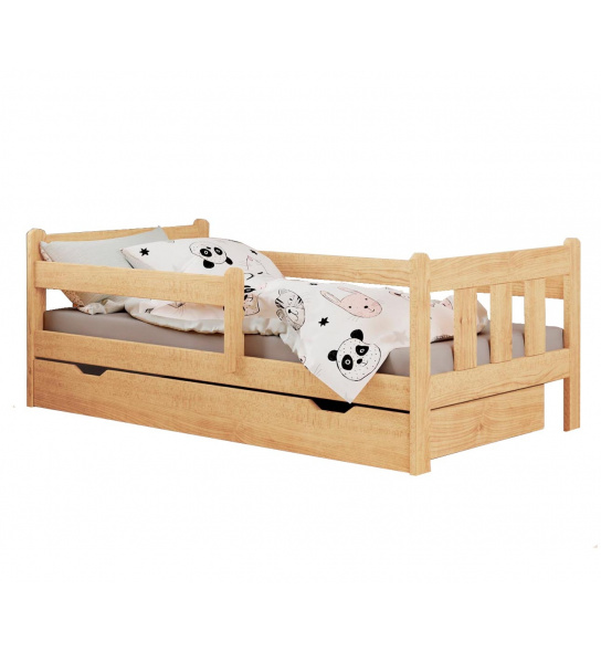 Łóżko dziecięce z szufladą Marinella 160x80 cm drewniane sosna