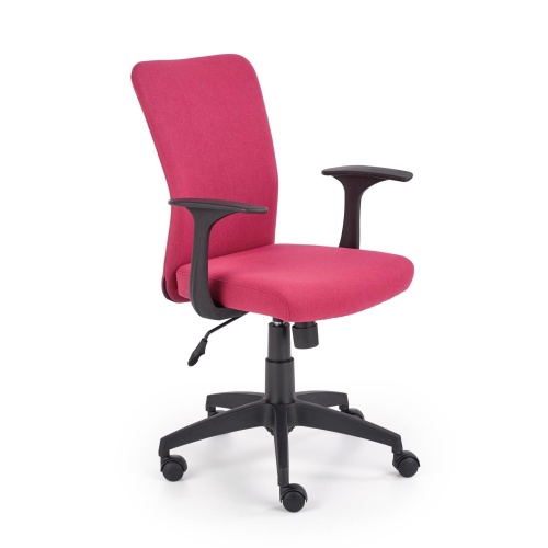 Regulowany fotel biurowy Nody 88-98 cm mechanizm TILT różowy