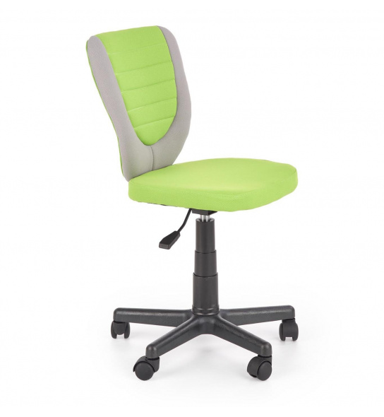 Regulowany fotel biurowy bez podłokietników Toby 78-90 cm zielony/szary