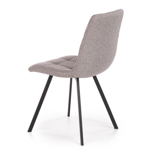 Krzesło pikowane K402 86 cm popielate melanż nowoczesne