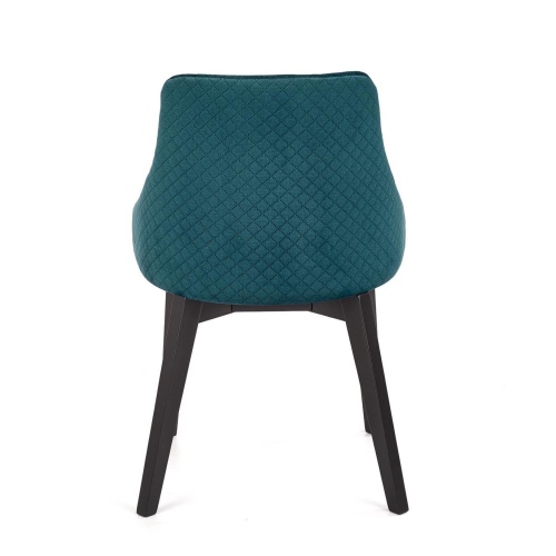 Krzesło welurowe Toledo III butelkowa zieleń/czarny buk