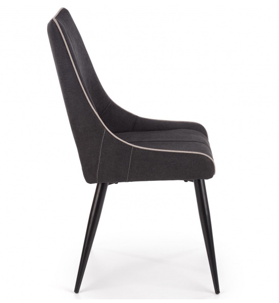 Krzesło do jadalni K369 grafitowe/białe nowoczesne
