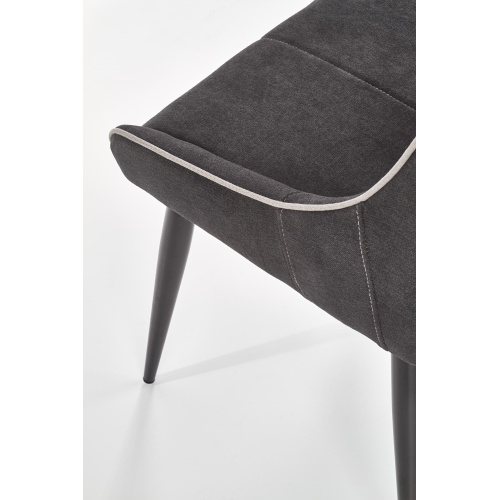 Krzesło do jadalni K369 grafitowe/białe nowoczesne