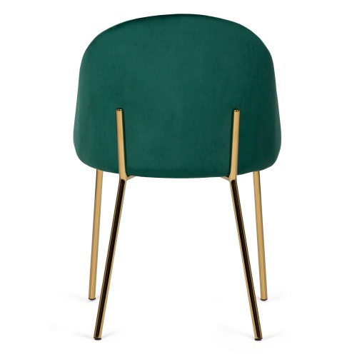 Krzesło welurowe Trevi zielone