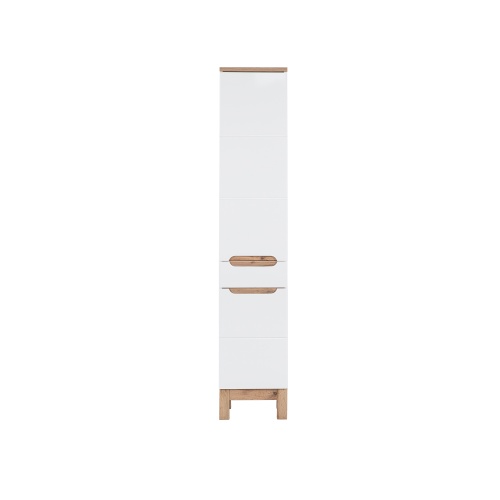 Szafka łazienkowa słupek Bali 187x35x33 cm z szufladą biała