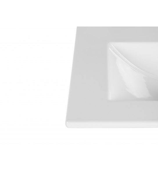 Umywalka ceramiczna wpuszczana Lava 46x61x17 cm biała