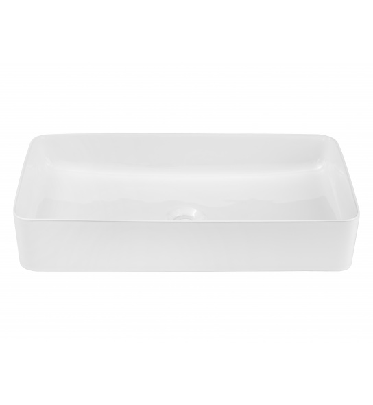 Umywalka ceramiczna nablatowa Slim 2 61 cm biała