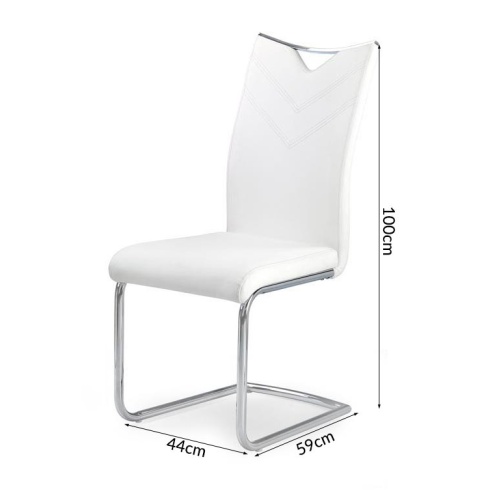 Krzesło K224 ekoskóra białe