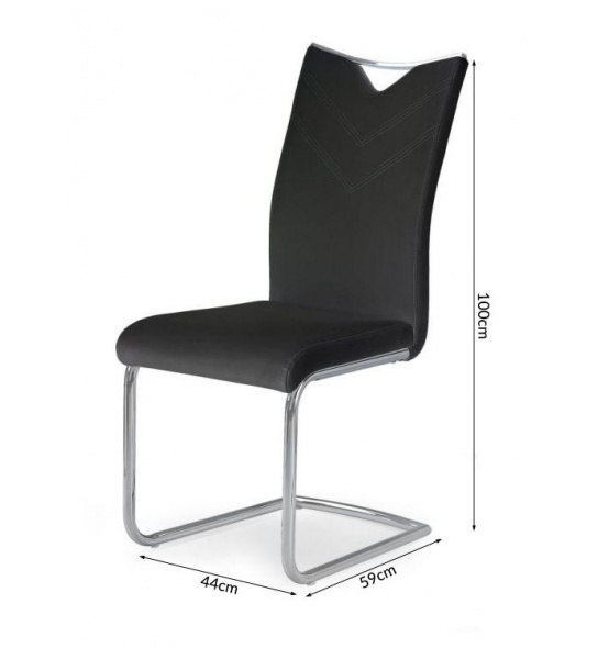 Krzesło K224 ekoskóra czarne