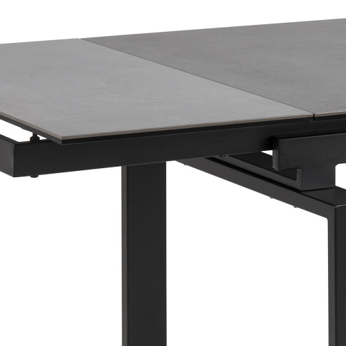 Stół rozkładany Huddersfield 120-200x85 cm czarny mat