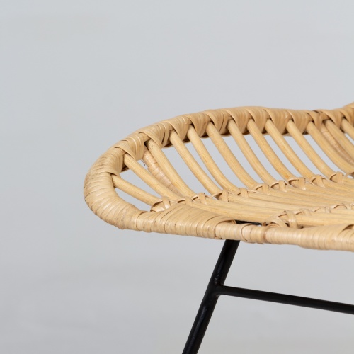 Krzesło rattanowe Uma rattan naturalny handmade boho