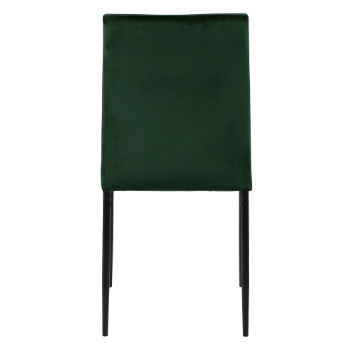 Krzesło do jadalni Demi butelkowa zieleń welurowe