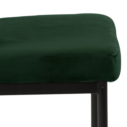 Krzesło do jadalni Demi butelkowa zieleń welurowe