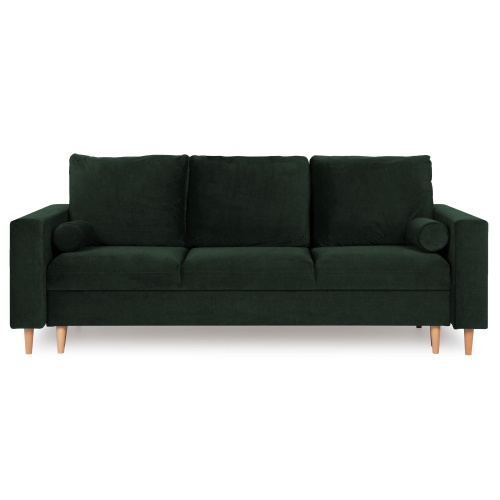 Sofa z funkcją spania Vers skandynawska butelkowa zieleń
