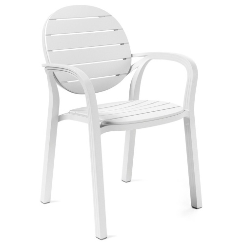 Krzesło ogrodowe Nardi Palma bianco