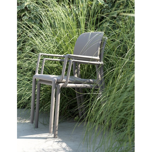 Krzesło ogrodowe Nardi Riva tortora jasnobrązowe