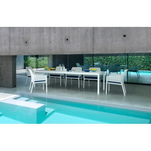Rozkładany stół ogrodowy Nardi Rio 210 Extensible 210-280 cm bianco