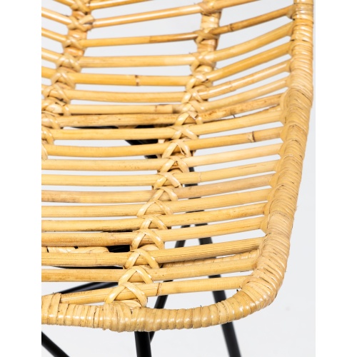 Krzesło rattanowe Uma rattan naturalny Jawit handmade boho