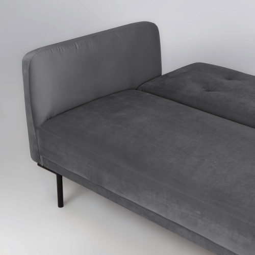 Sofa rozkładana dla trzech osób Amber ciemnoszara nowoczesna