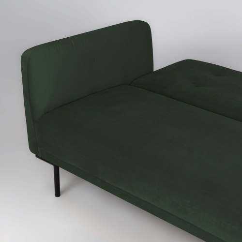 Sofa rozkładana dla trzech osób Amber butelkowa zieleń nowoczesna