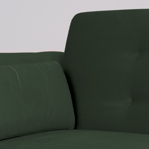 Sofa rozkładana dla trzech osób Amber butelkowa zieleń nowoczesna
