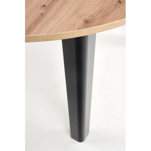 Stół rozkładany Ringo 102-142 cm dąb artisan/czarny