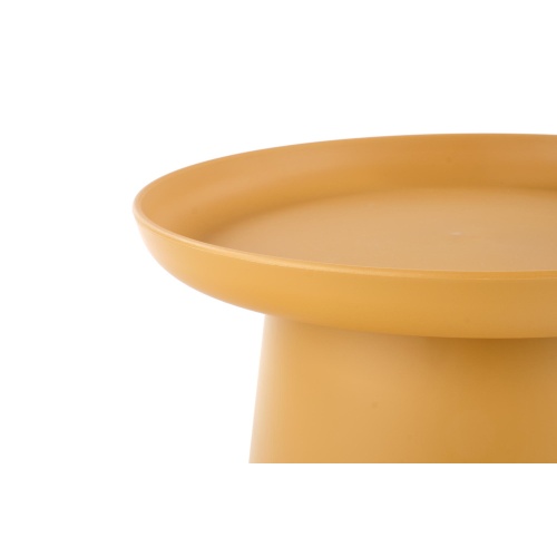 Okrągły stolik kawowy Alexis 50 cm musztardowy
