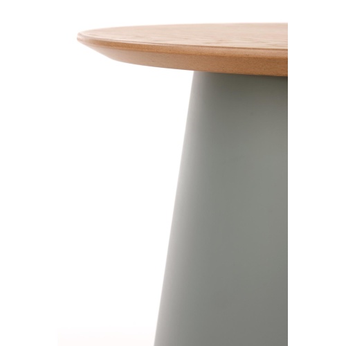 Okrągły stolik kawowy Azzura-S 49 cm naturalny/szary