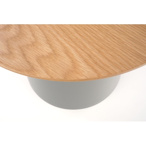 Okrągły stolik kawowy Azzura-S 49 cm naturalny/szary
