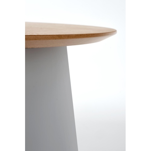 Okrągły stolik kawowy Azzura 69 cm naturalny/szary