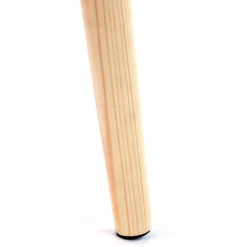 Taboret Yeti jasnozielony drewniane nóżki