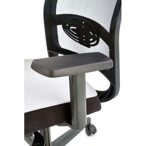 Regulowany fotel biurowy Gulietta obrotowy czarny/popielaty