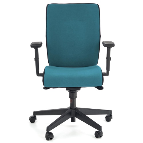 Regulowany fotel biurowy Pop obrotowy czarny/niebieski