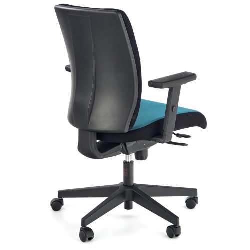 Regulowany fotel biurowy Pop obrotowy czarny/niebieski