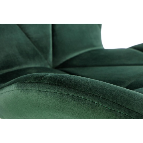 Krzesło welurowe K453 zielone/czarne