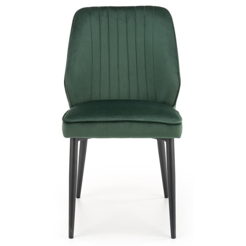 Krzesło do jadalni K432 zielone welur