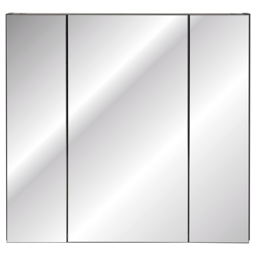 Szafka łazienkowa z lustrem Monako wisząca 80 cm szara