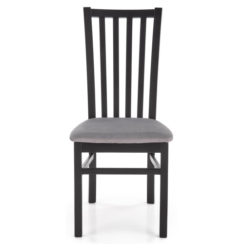 Krzesło drewniane Gerard 7 szare/czarne welur
