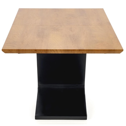 Stół rozkładany Ferguson 160-220 cm dąb naturalny/czarny