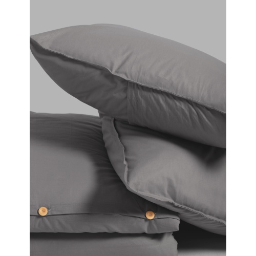 Poszewka na poduszkę pościelową Basic 50x60 cm ciemnoszara