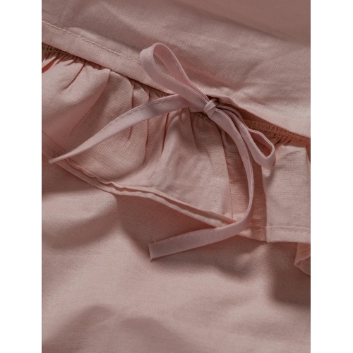 Komplet pościeli bawełnianej Falbanka 200x200 cm różowy