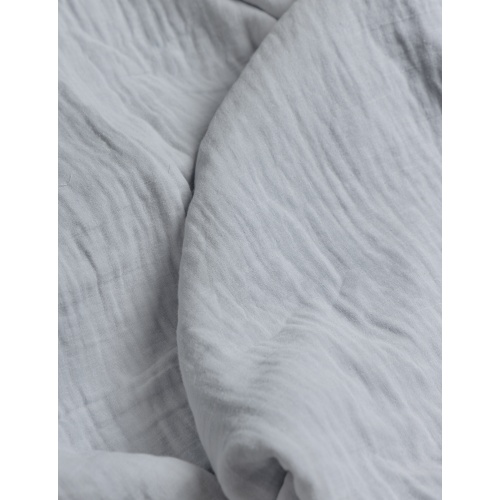 Narzuta na łóżko 150x200 cm Muślin jasnoszara